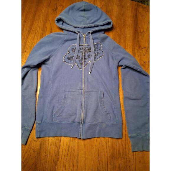 Fox Racing Full Zip Womans Blue Hoodie Size M Motorcross  Style Jacket - Picture 1 of 14